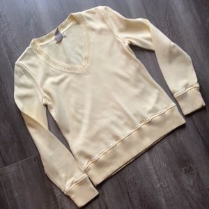 💛 ~Lovely Yellow Ruff Hewn Sweater! Size Small!~ 💛